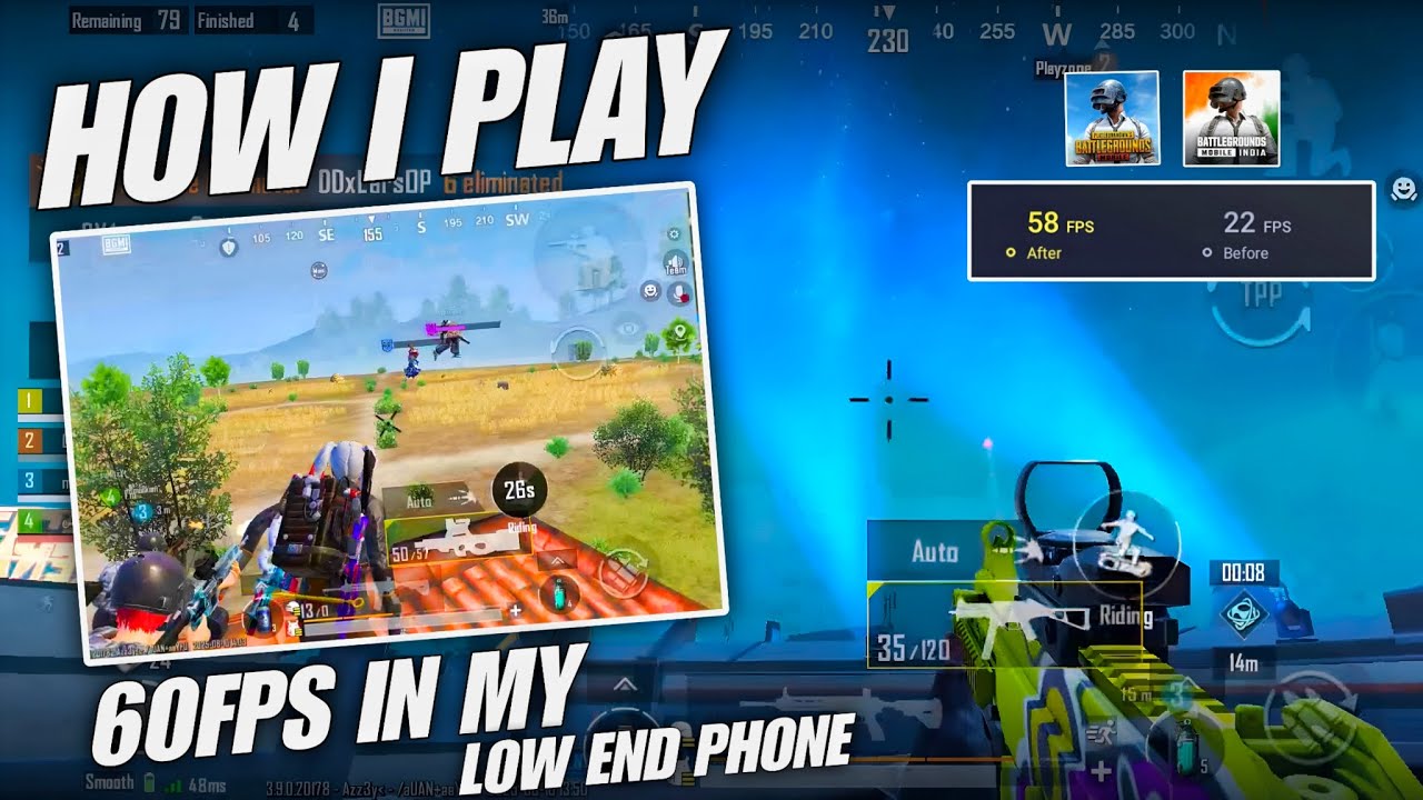 How I Play 60FPS Super Smooth Graphics In My 2Gb Ram Phone In Bgmi PUBG mobile | Fix LAG & Boost Fps