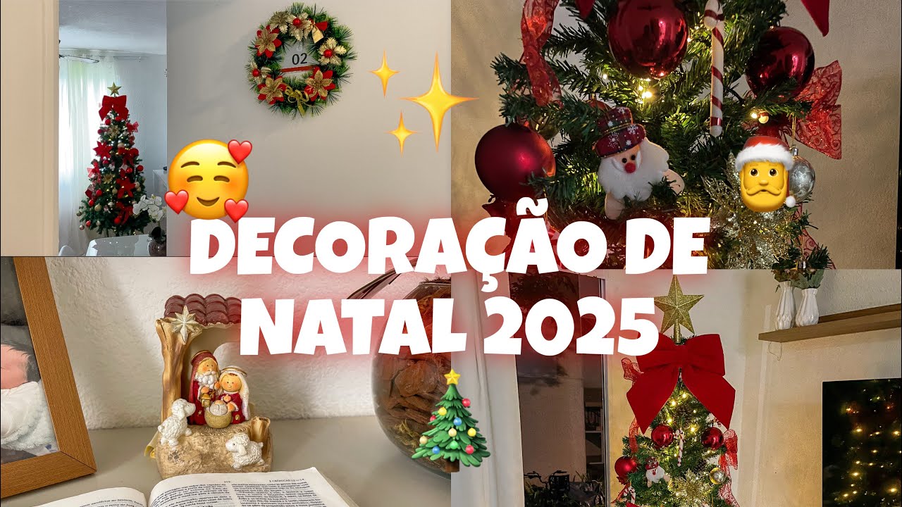 MINHA PRIMEIRA VEZ DECORANDO PARA O NATAL 🎄✨🥰 2025 