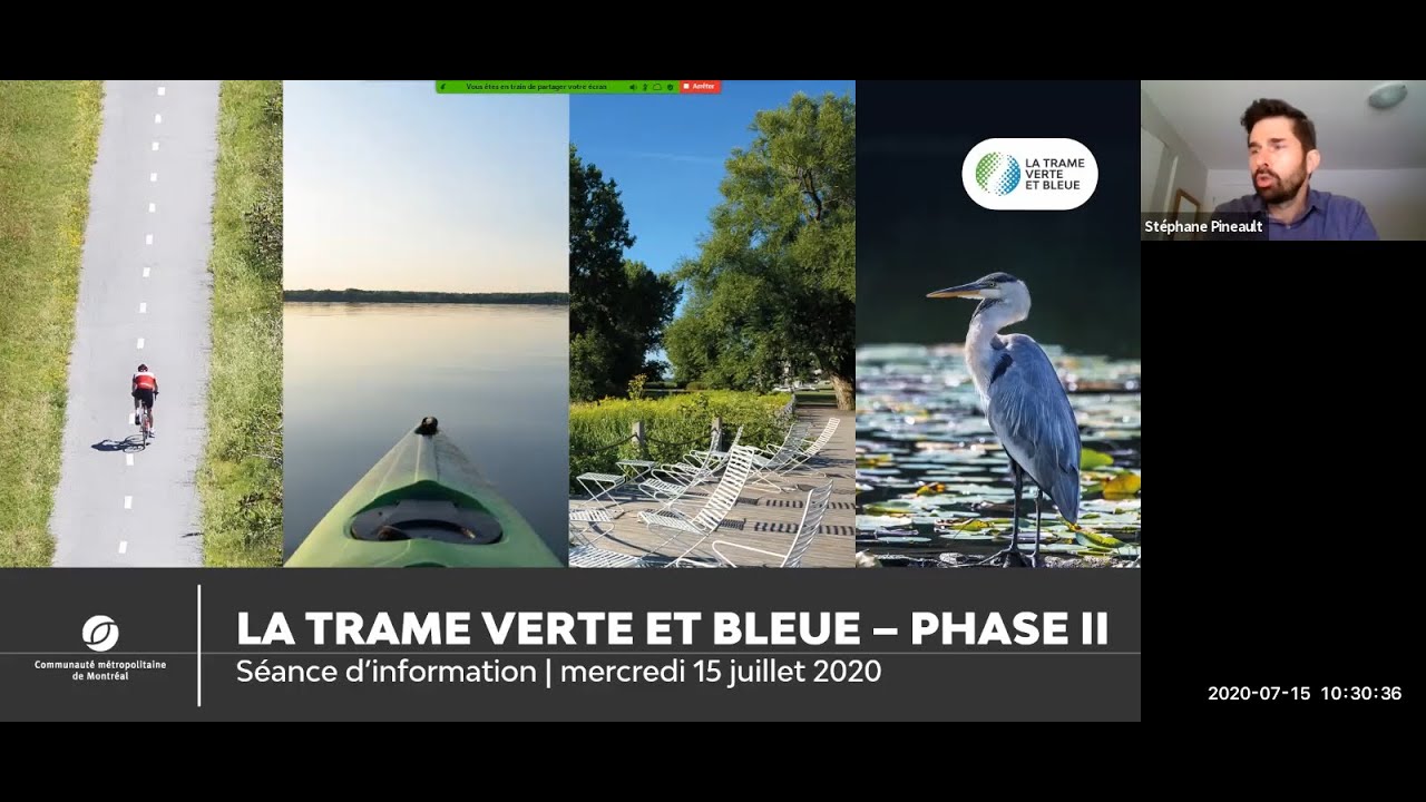 Séance d'information - La Trame verte et bleue - Phase II: en route vers de nouveaux projets