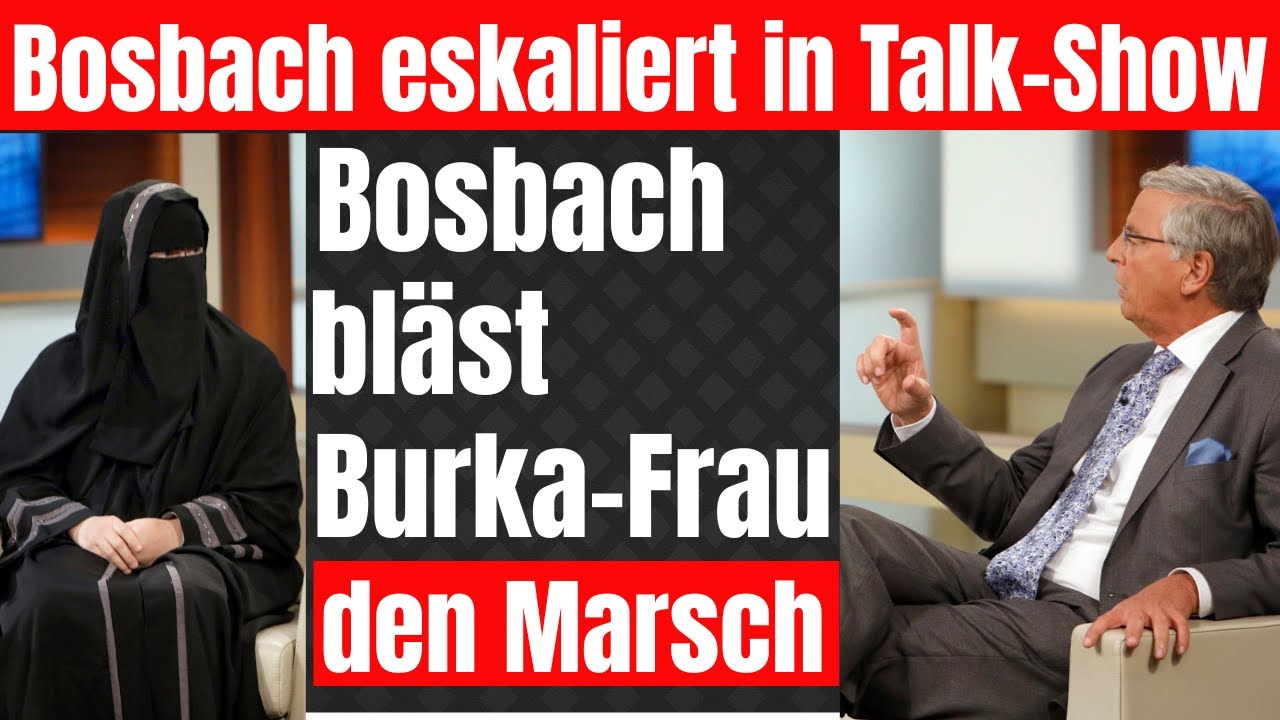 Bosbach auf 200 ! pl&ouml;tzlich ist die Burka-Frau ganz leise !