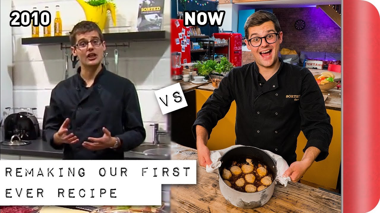 Remaking and Reviewing our First EVER Recipe | 2010 vs 2018! | Sorted Food