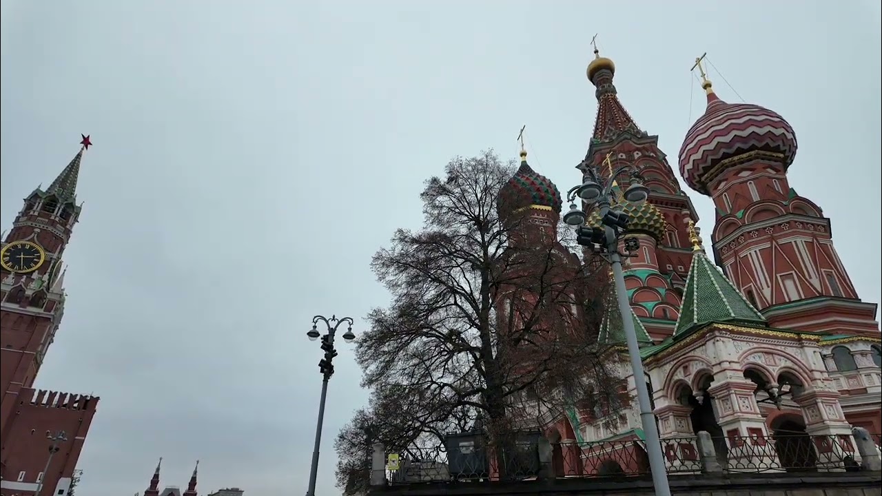 Пешком до Красной Площади 4k video                          walking in Moscow