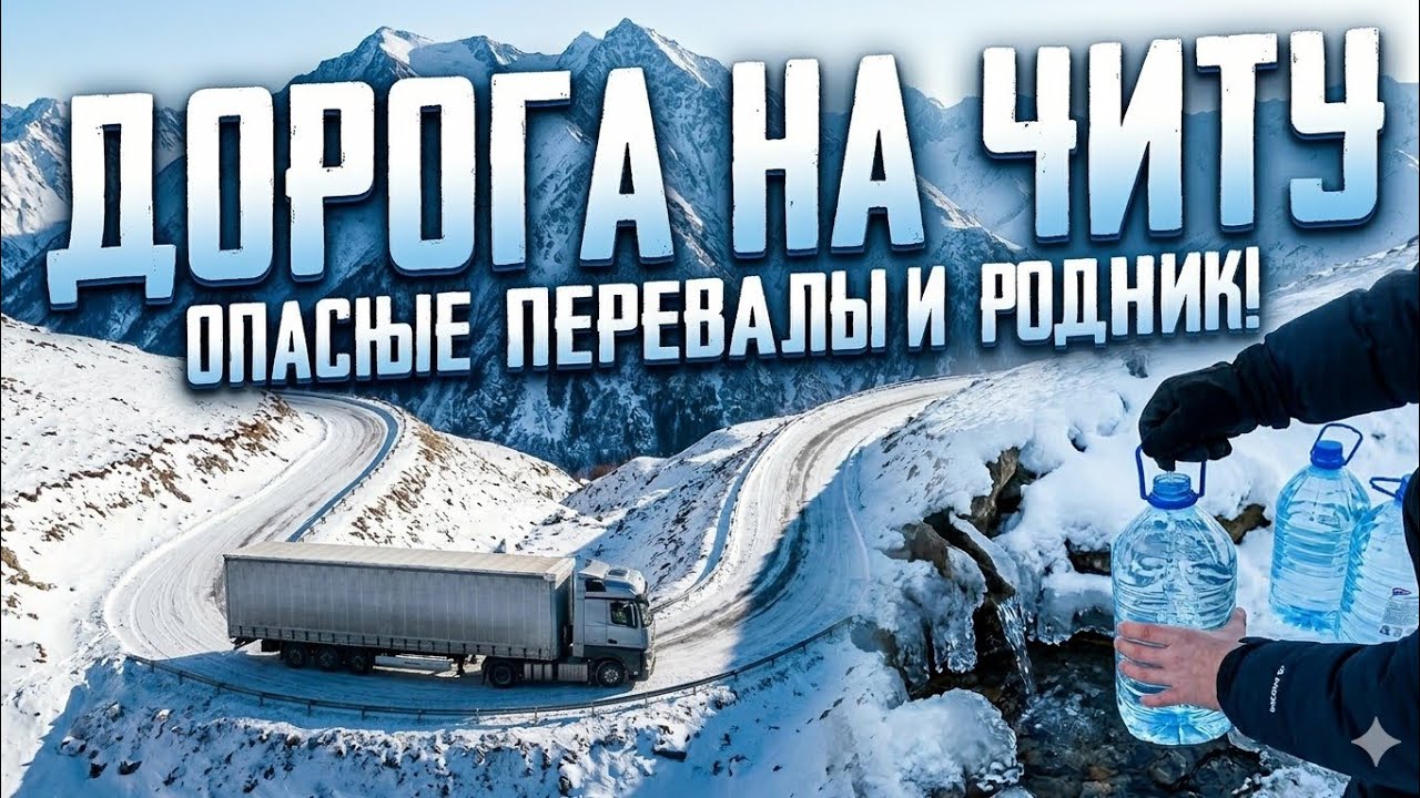 38.Дорога на Читу: Два опасных перевала и ледяной родник. Наш путь из Бурятии.
