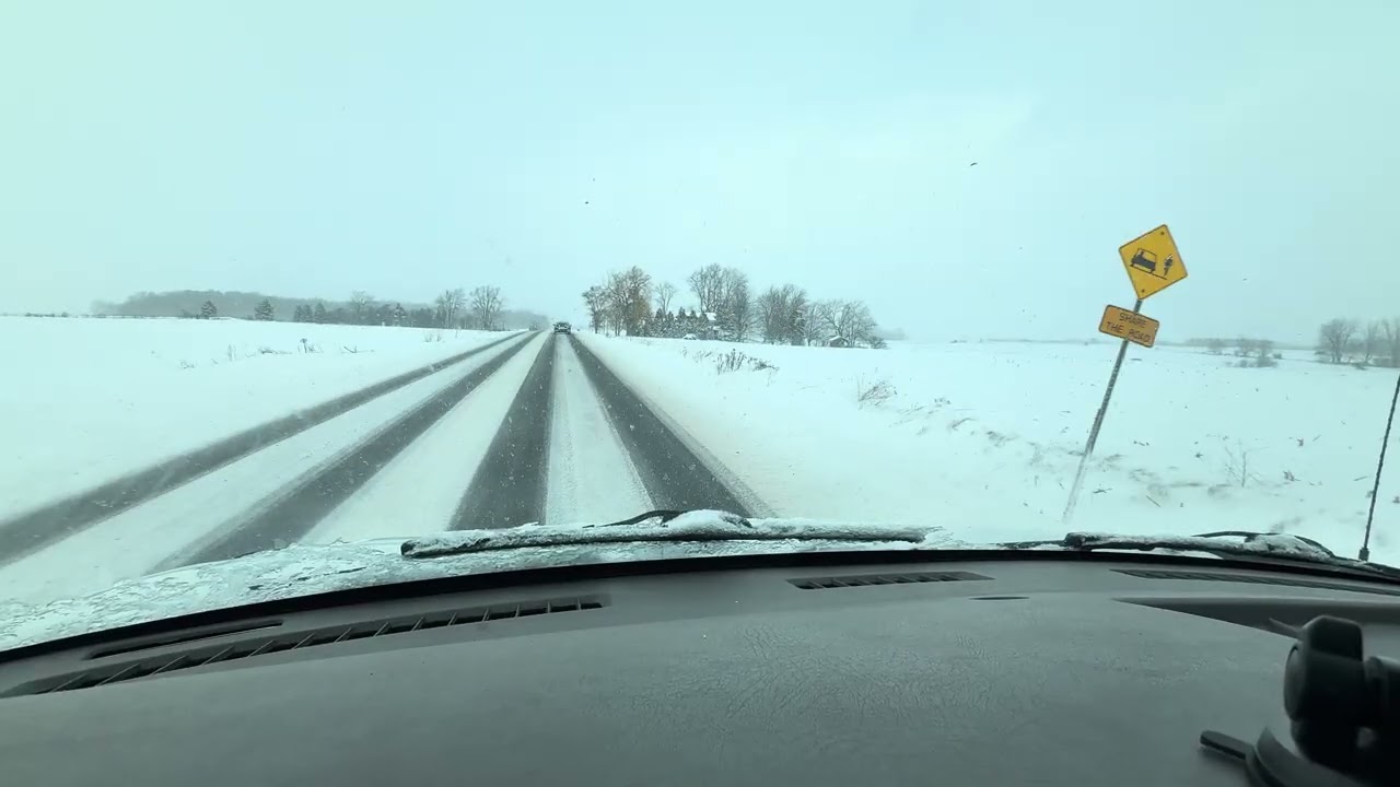 St Thomas to London Canada after heavy snow 15/01/2026
