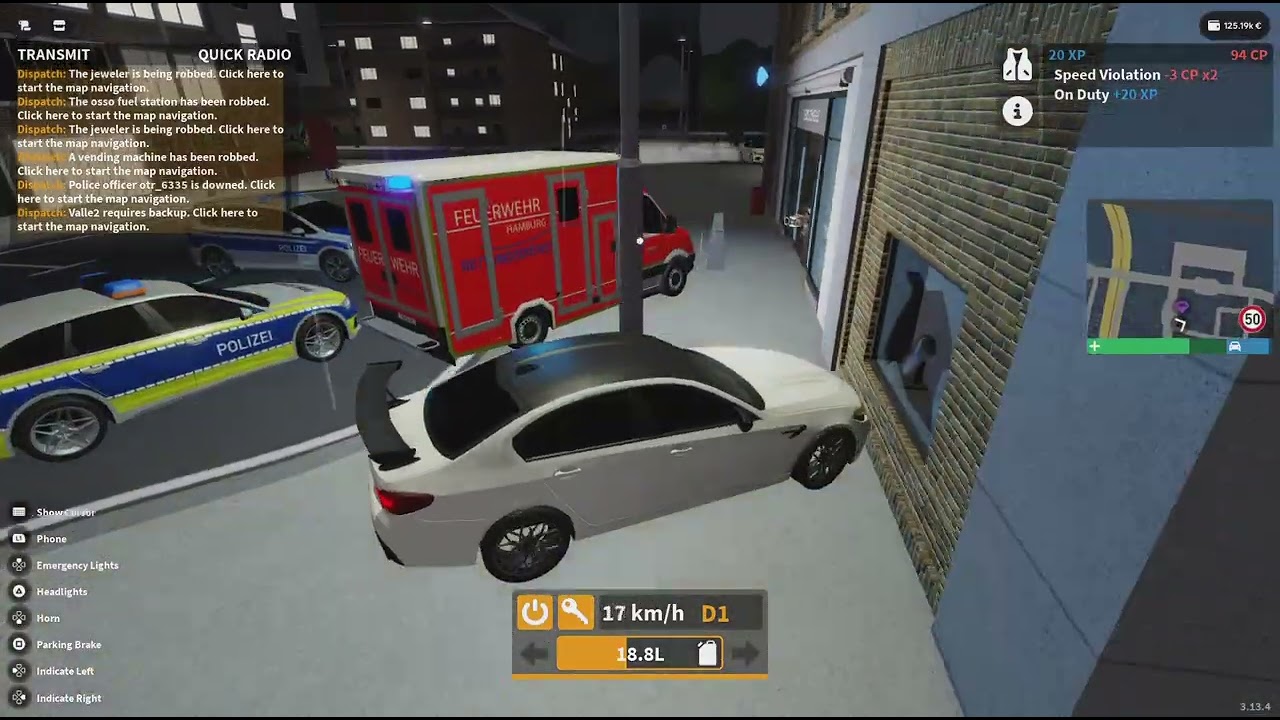 Playing Emergency Hamburg. To join in my server code is :uj0f5hzr