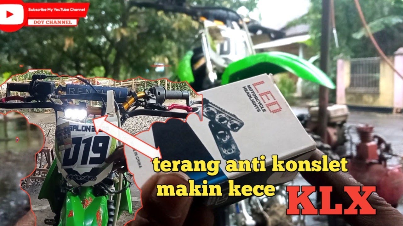 cara memasang lampu LED KLX 150