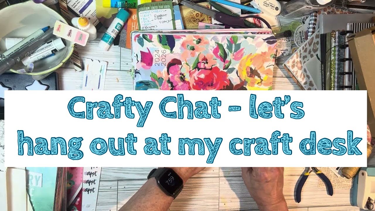 Crafty Chat- planner / health tracker / book tracker /sticker collage calendar 