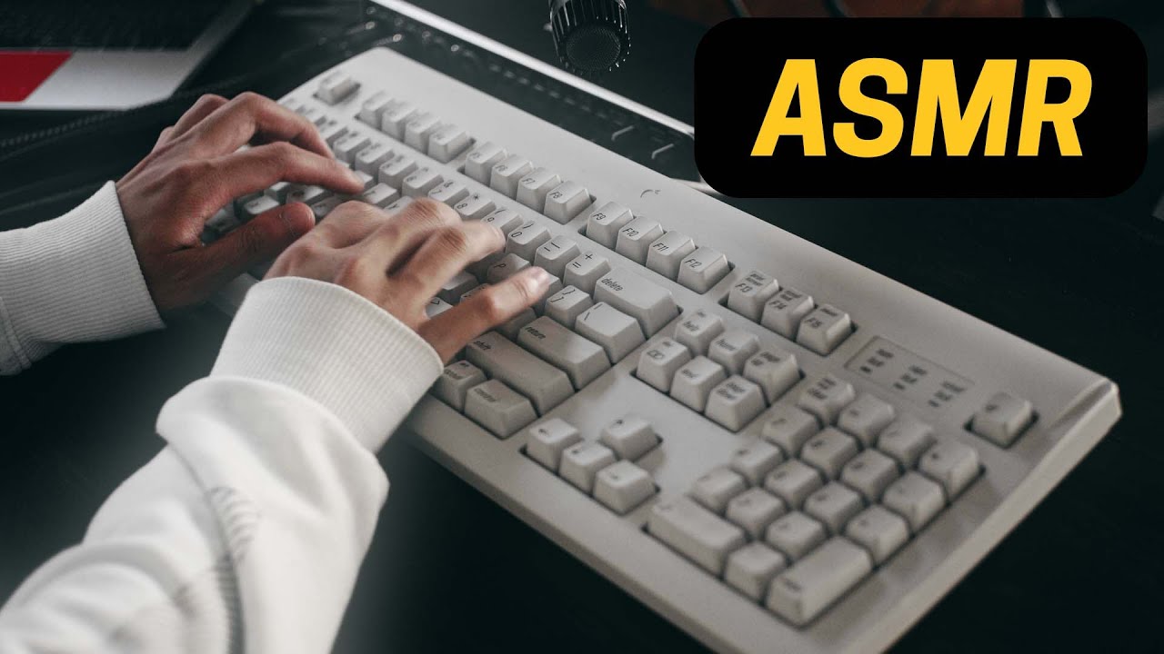 1994 Vintage Apple Keyboard [ASMR] No Talking, Typing, Tapping, Tingles, etc.