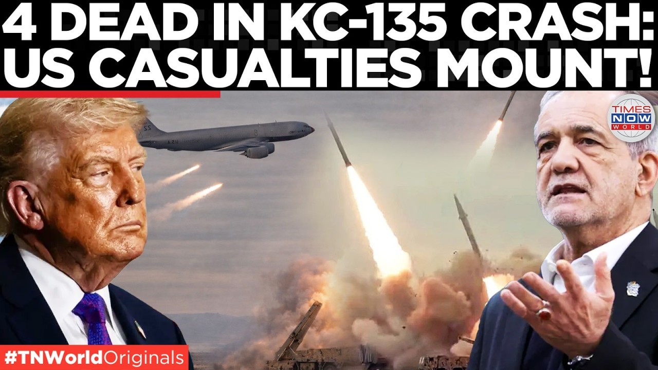 US WAR PLANE CRASH: 4 American Troops Confirmed Dead In KC-135 Tanker Crash In Iraq | US-Iran War