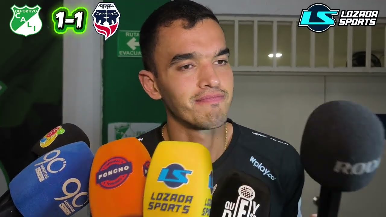 🟢 Deportivo Cali 1-1 Fortaleza 📽️ ZONA MIXTA ☝🏻 Reacciones de los jugadores azucareros 