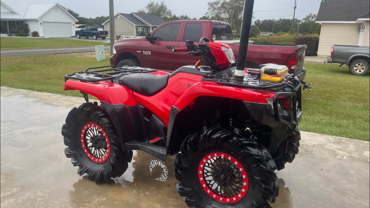 I put CRUSHLOCKS on my HONDA FOREMAN 520!!! Install and ride review