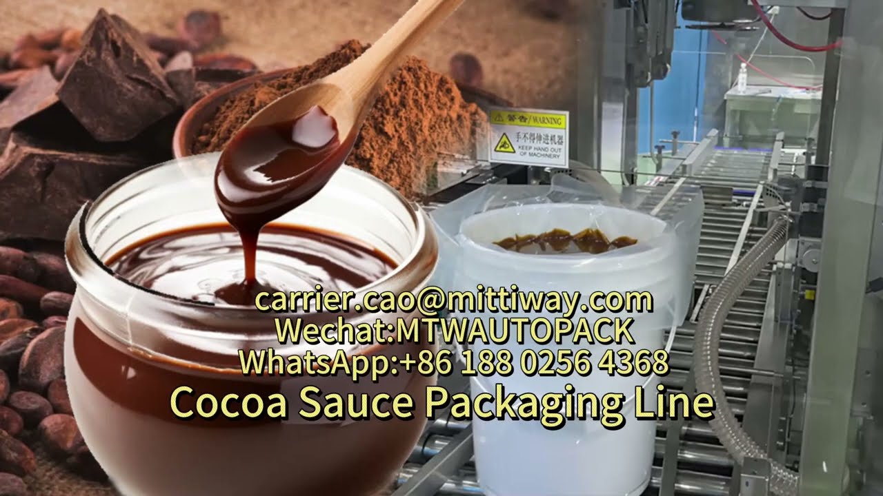 Cocoa Sauce Packaging Machine|Bag inserter&Filling&Bag sealing, bucket