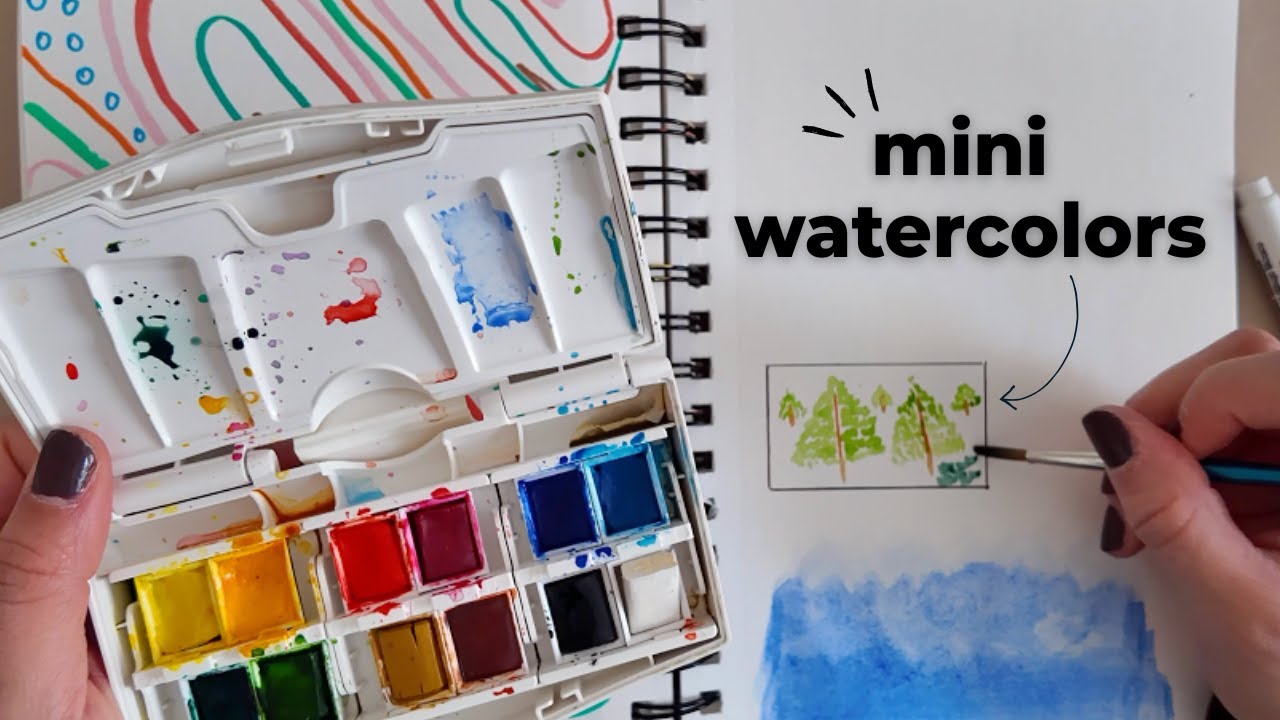 cozy watercolor sketchbook session | no talking, just painting