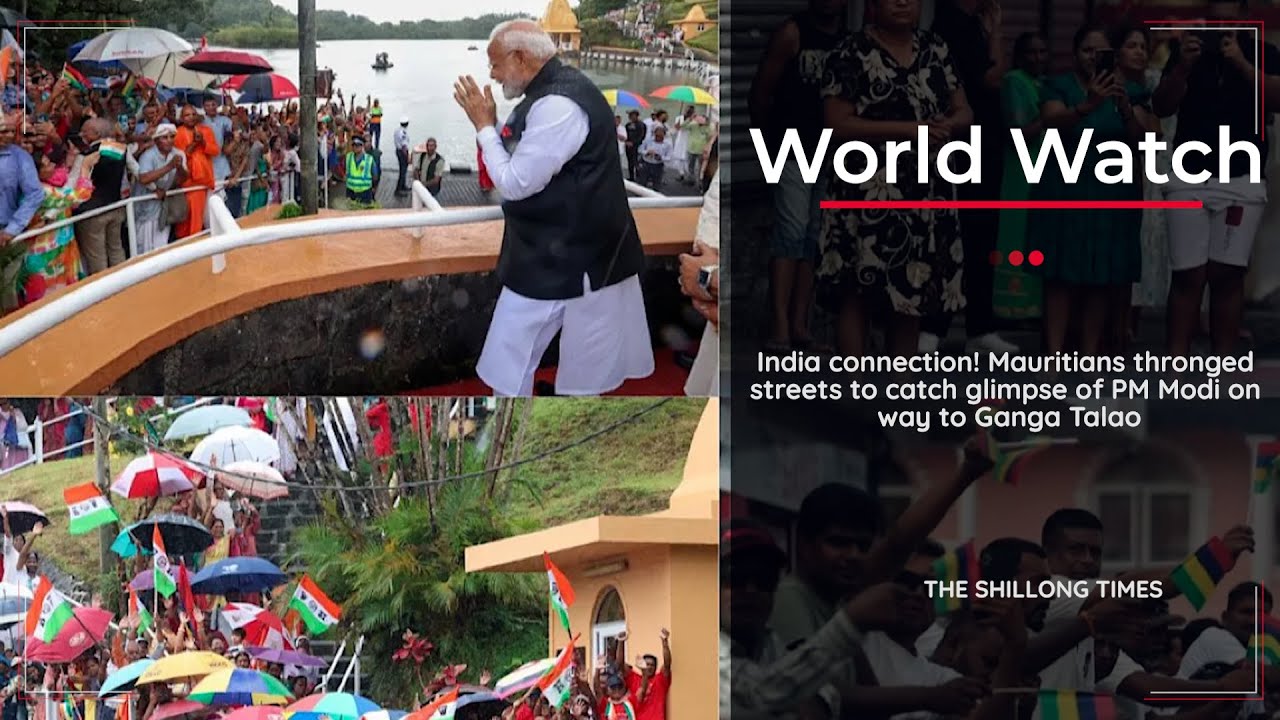 India connection! Mauritians thronged streets to catch glimpse of PM Modi on way to Ganga Talao