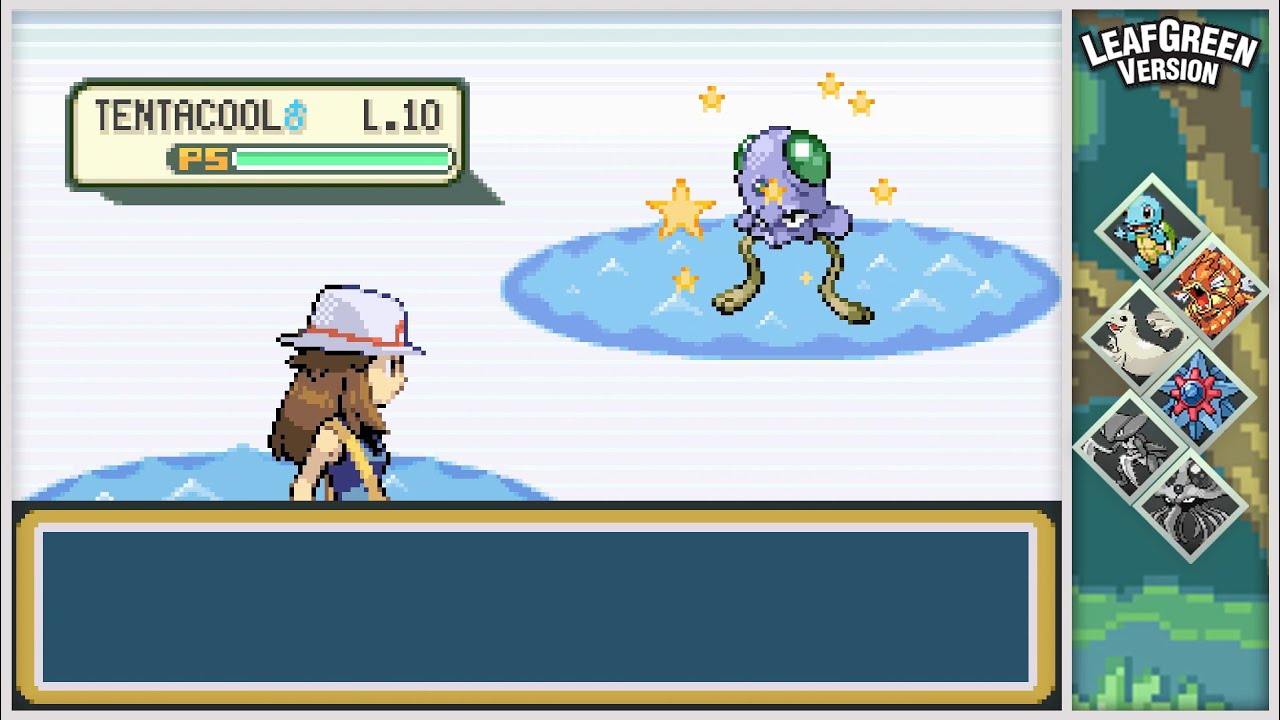 Live! Shiny Tentacool in LeafGreen after 6,272 REs! (DTQ #5)