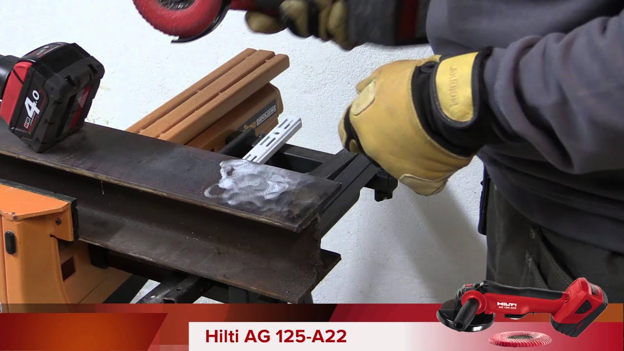 Comparatif meuleuses sans fil CAG125XPD Milwaukee versus AG 125-A22 Hilti