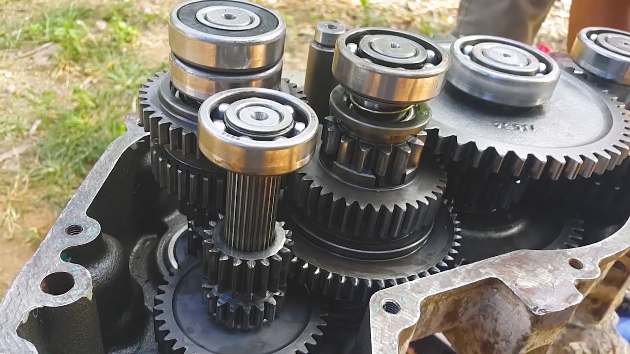 how to repair gear NC, repair kubota power tiller , ជួសជុលប្រអប់លេខគោយន្ត