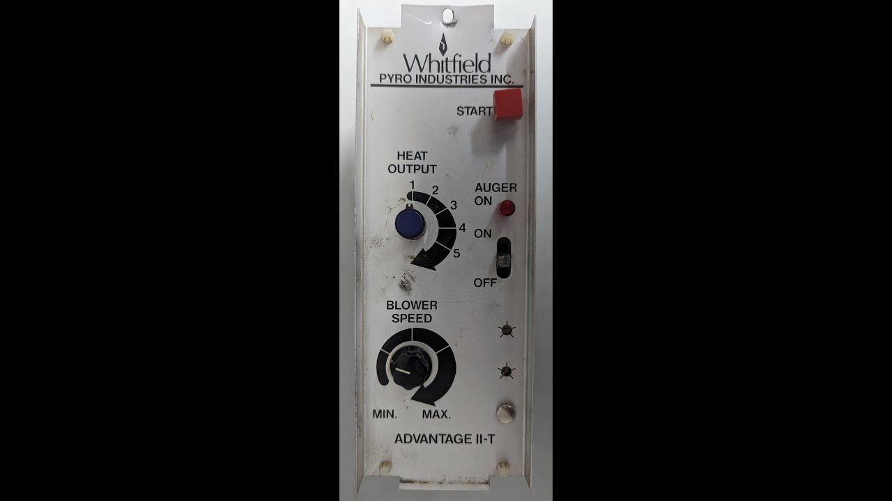 Post Repairs "Final Test" of Tim's Whitfield Advantage II-T Pellet Stove Controller.