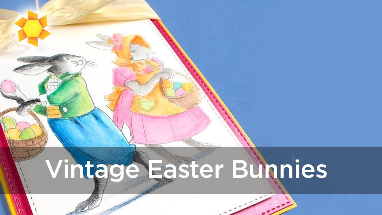 Color Vintage Easter Bunnies