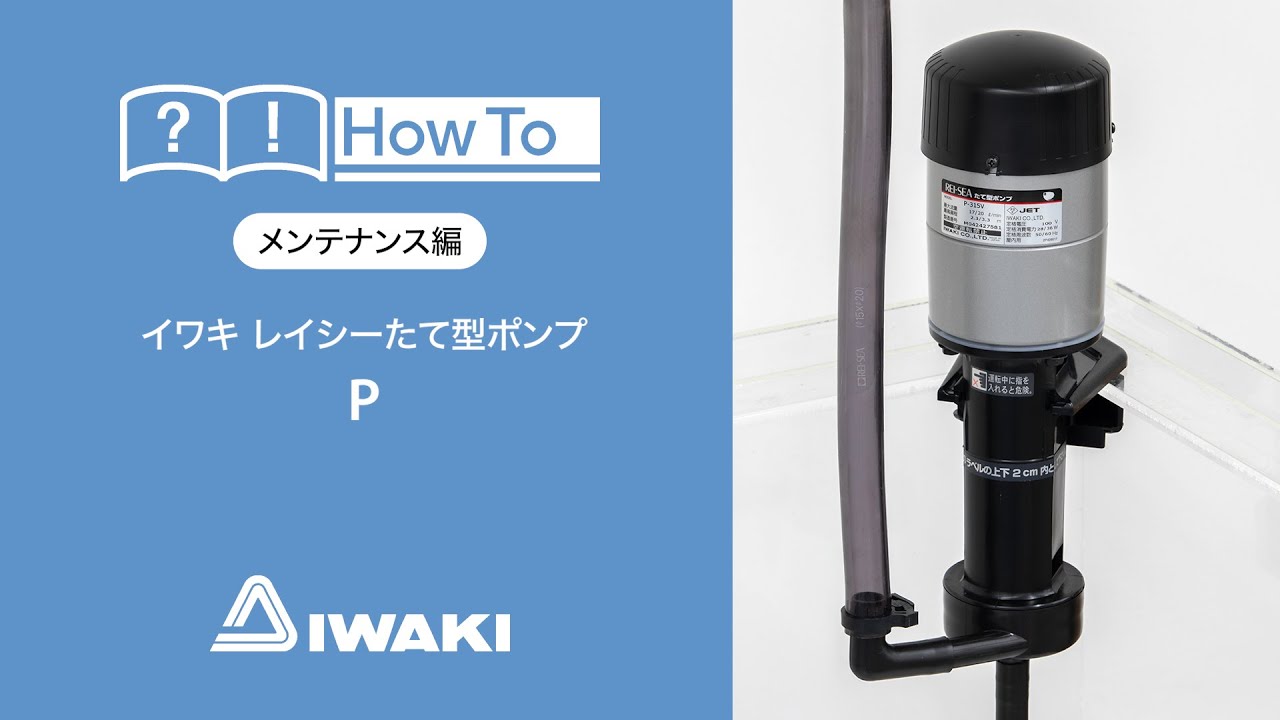 イワキ　レイシーたて型ポンプP メンテナンス