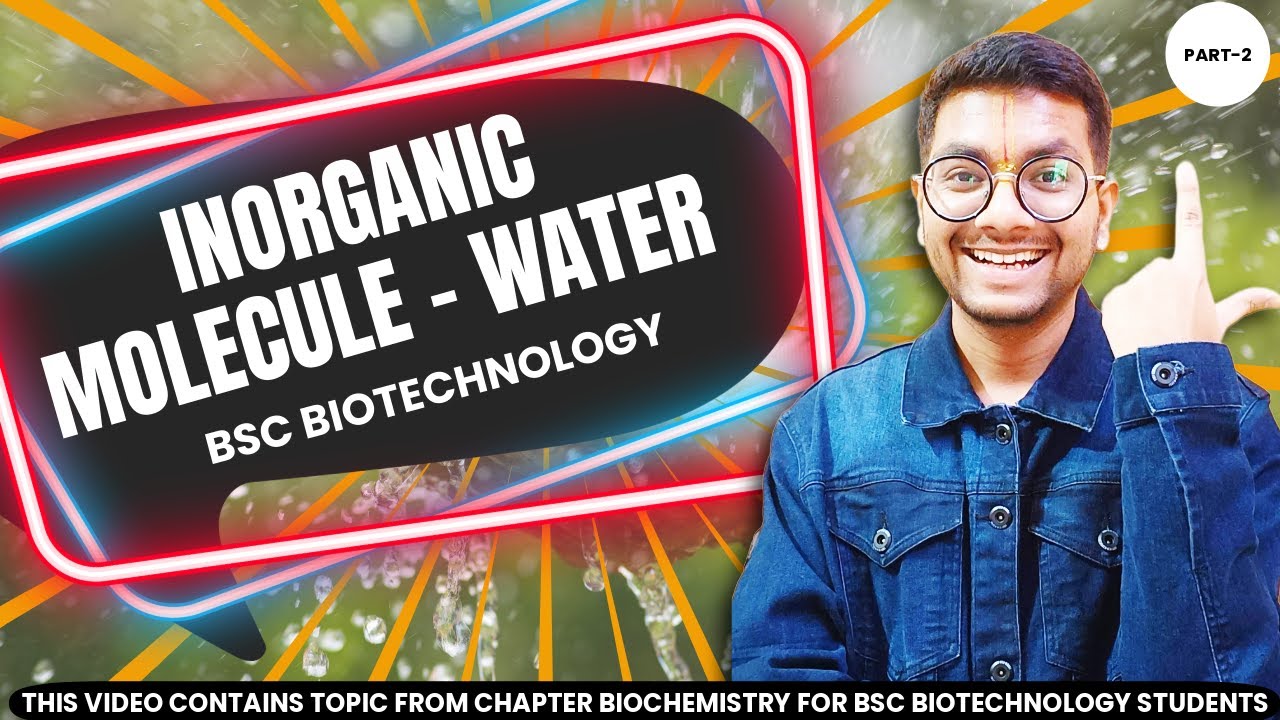 Water | Biochemistry | BSc Biotech | @BscVerse