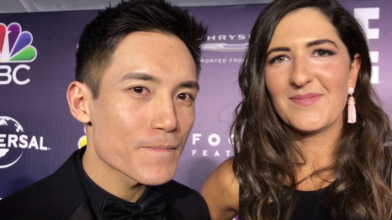 Golden Globes Interview Manny Jacinto and D'Arcy Carden The Good Place