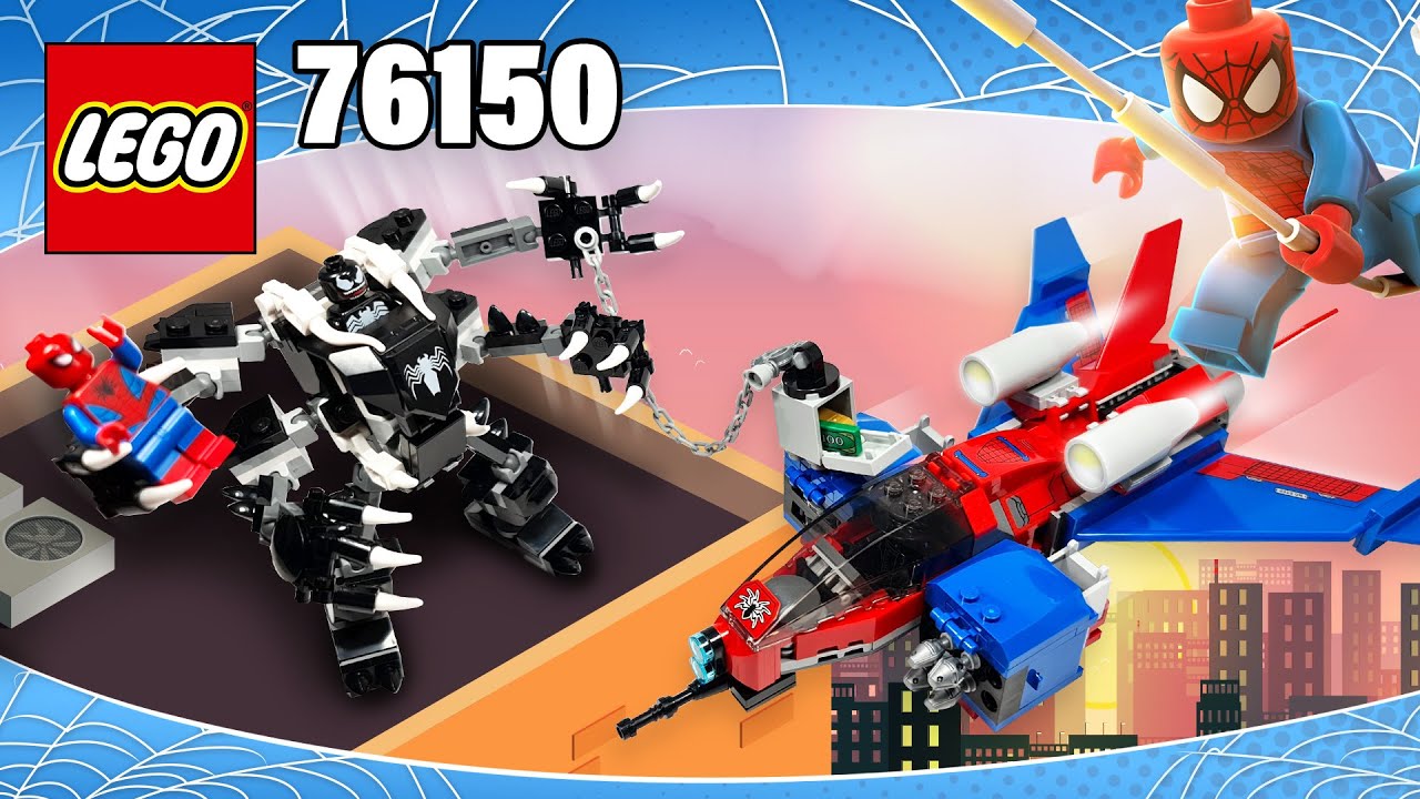 Spiderjet vs. Venom Mech [76150][371 pieces] LEGO® Marvel Spider-Man vs Venom Building Instructions