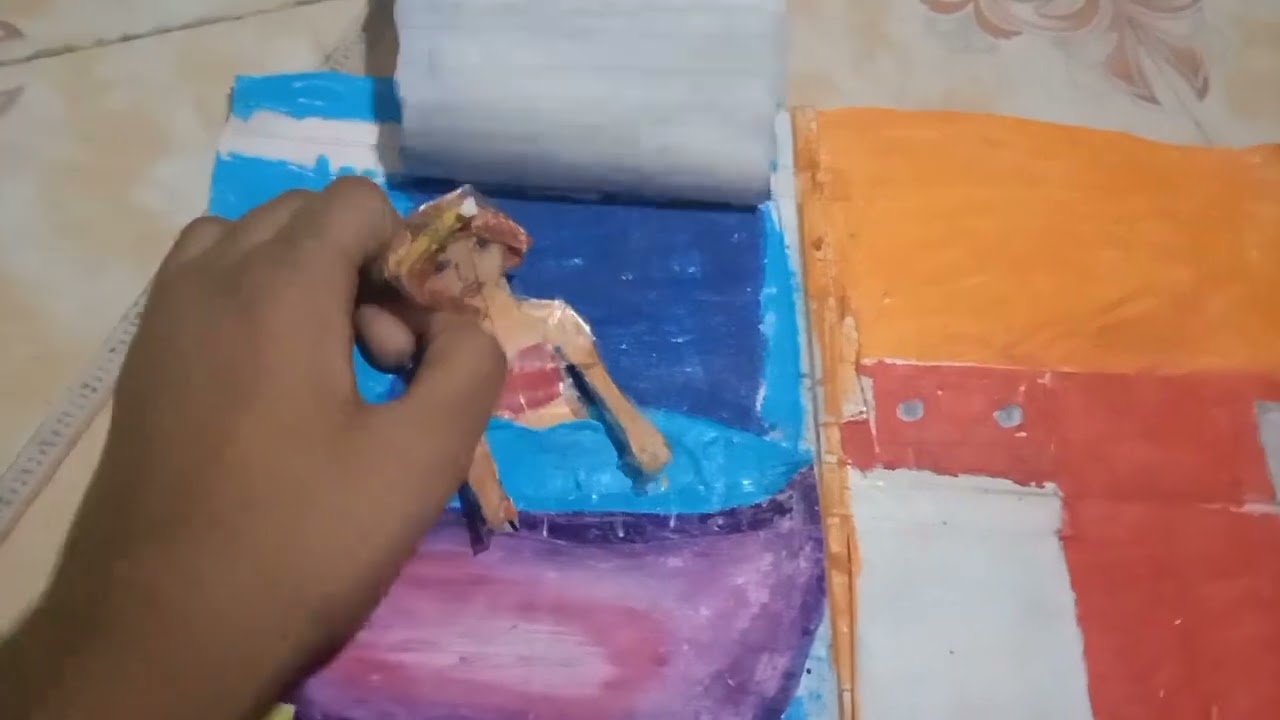 I play with my doll  @ study and play with Pranjal @