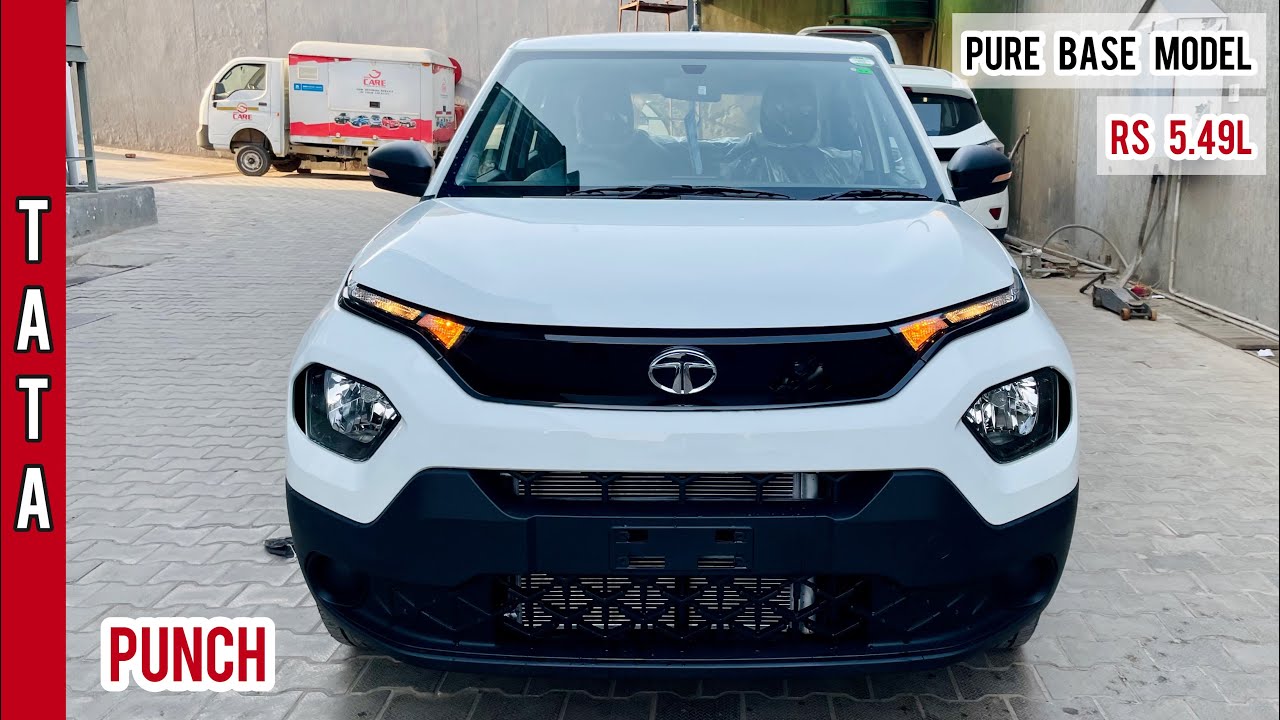 Tata Punch 2022 | Rs 5.49L 🔥 Punch Pure Base Model | Rhythm Pack | Most Detailed Walkaround Video!