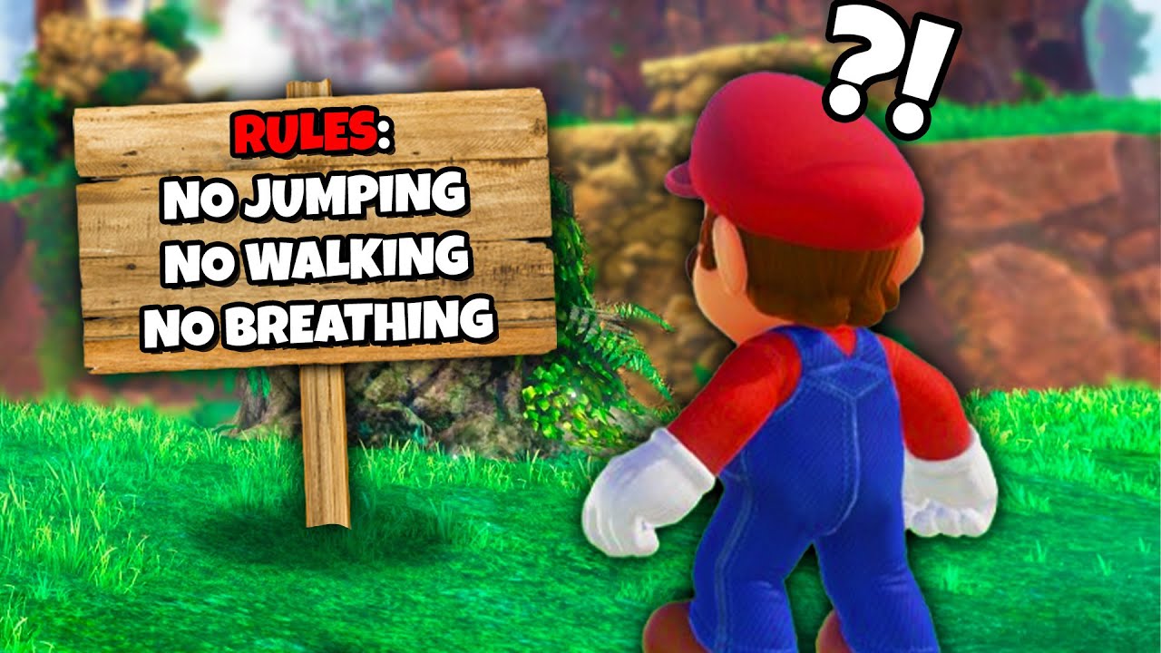Giving Speedrunners FAKE RULES In Mario Odyssey!