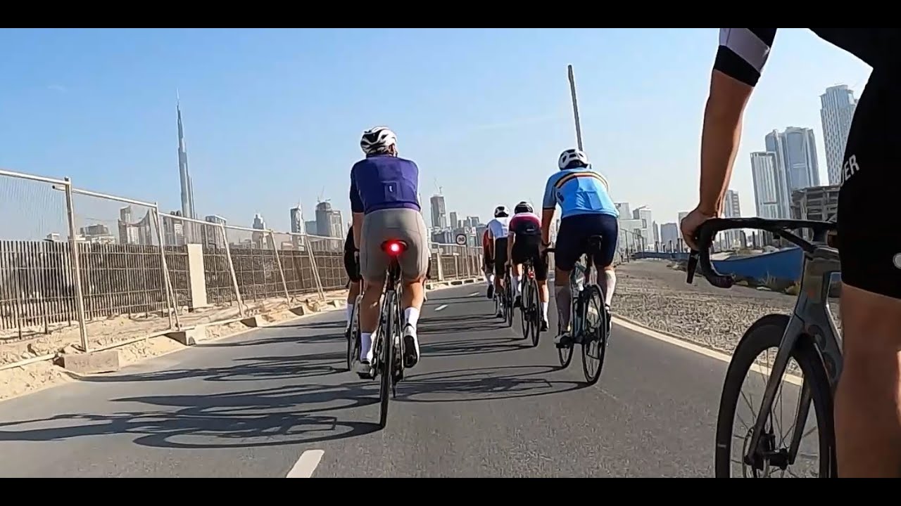 Fast Pace NAS Pelaton at Nad Al Sheba Cycle Track