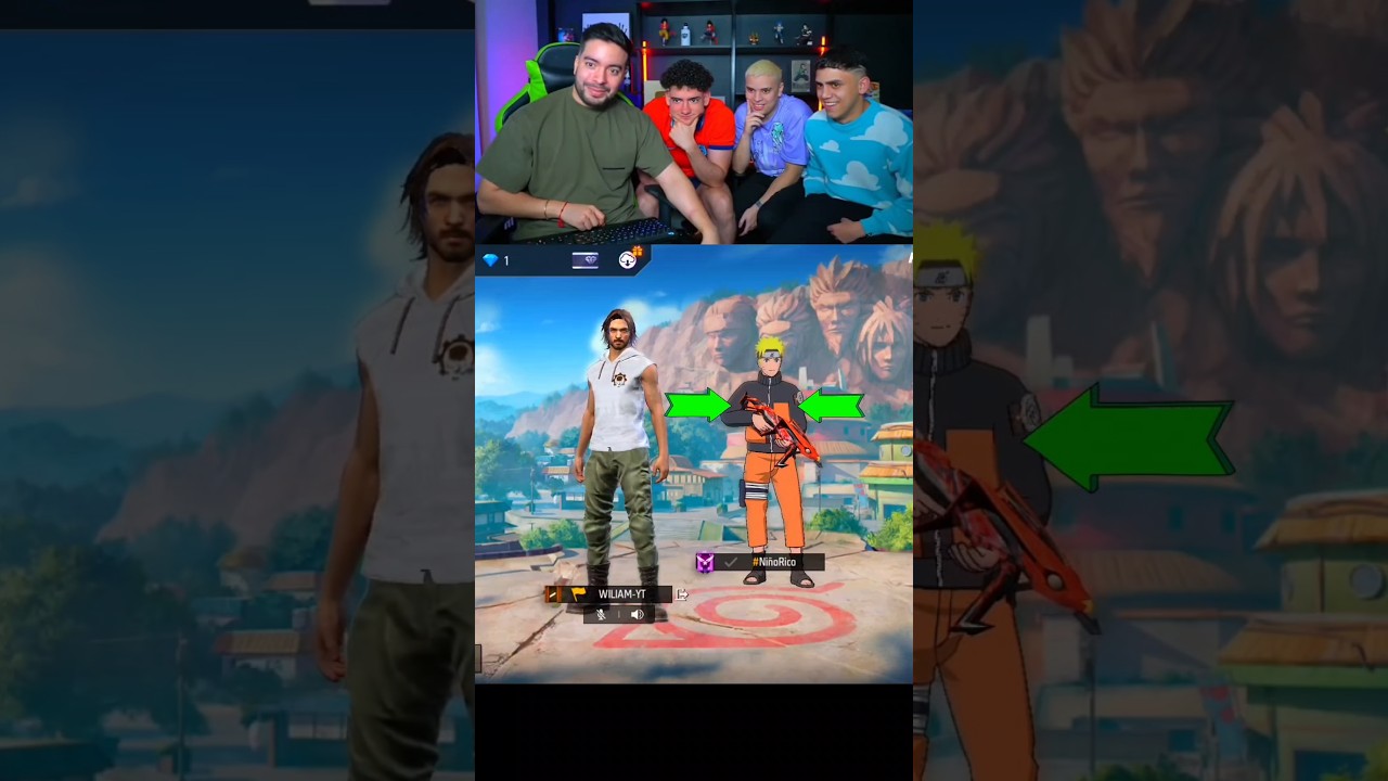 Obt&eacute;n las Skins de Naruto Gratis ✅ #freefire #thedonato #freefiremax #viralshorts #garena #fyp