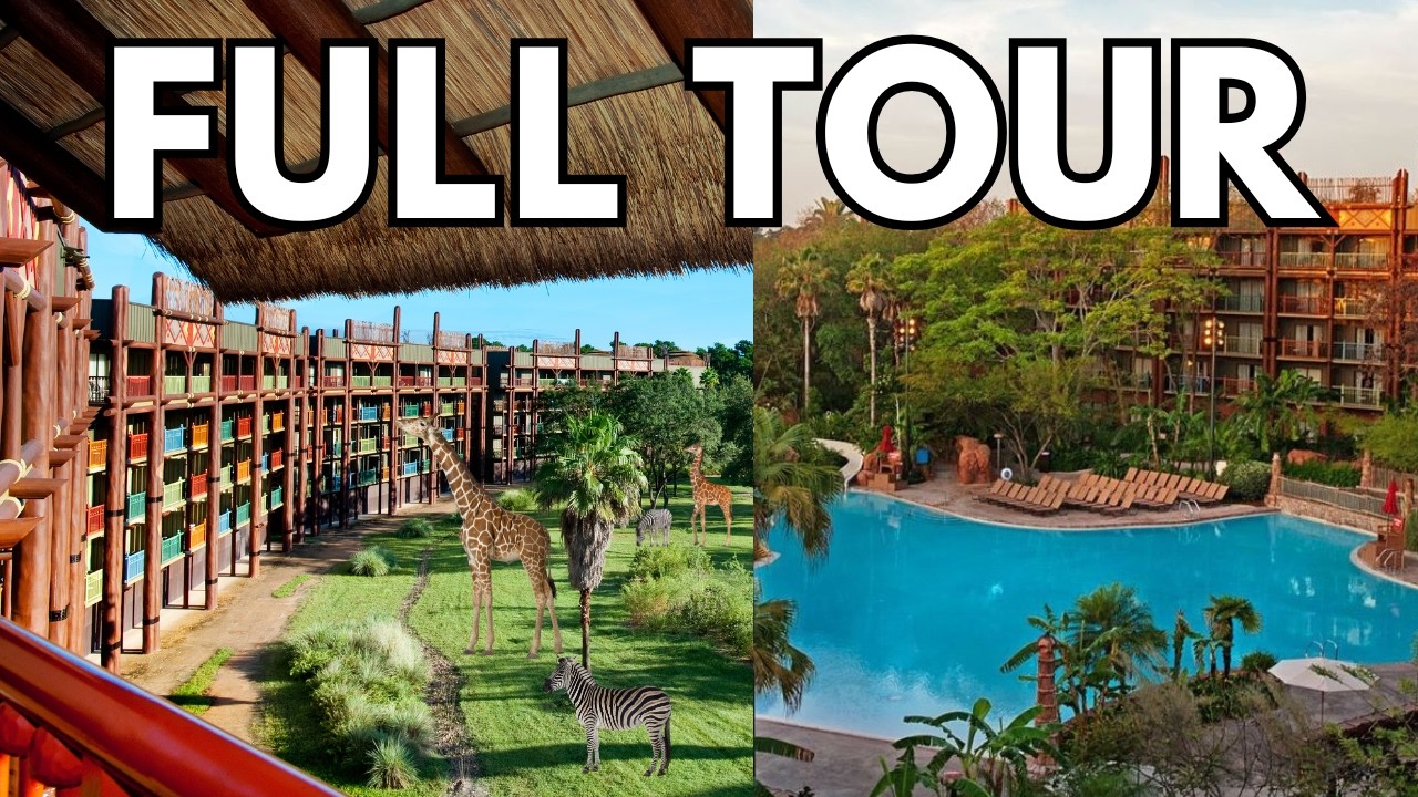 Animal Kingdom Lodge Disney World Tour | Дом Джамбо против деревни Кидани