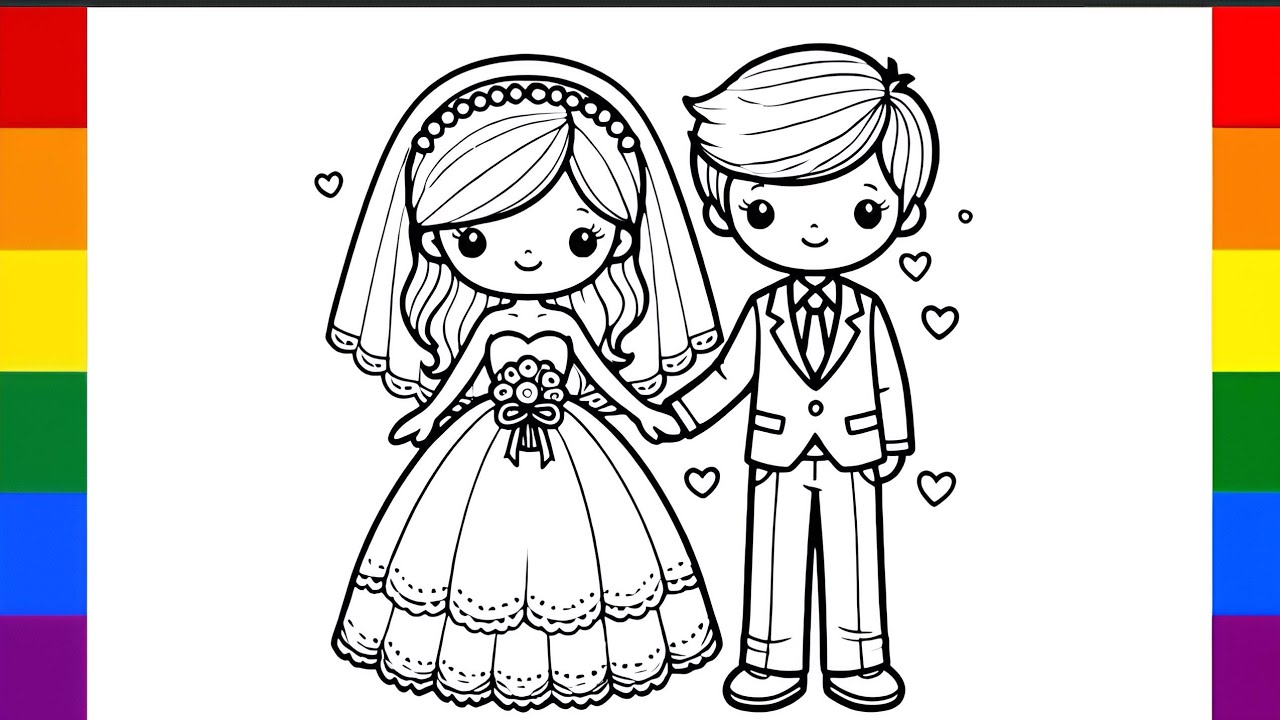 Prince and princess drawing for kids and toddlers |Easy drawings for kids 