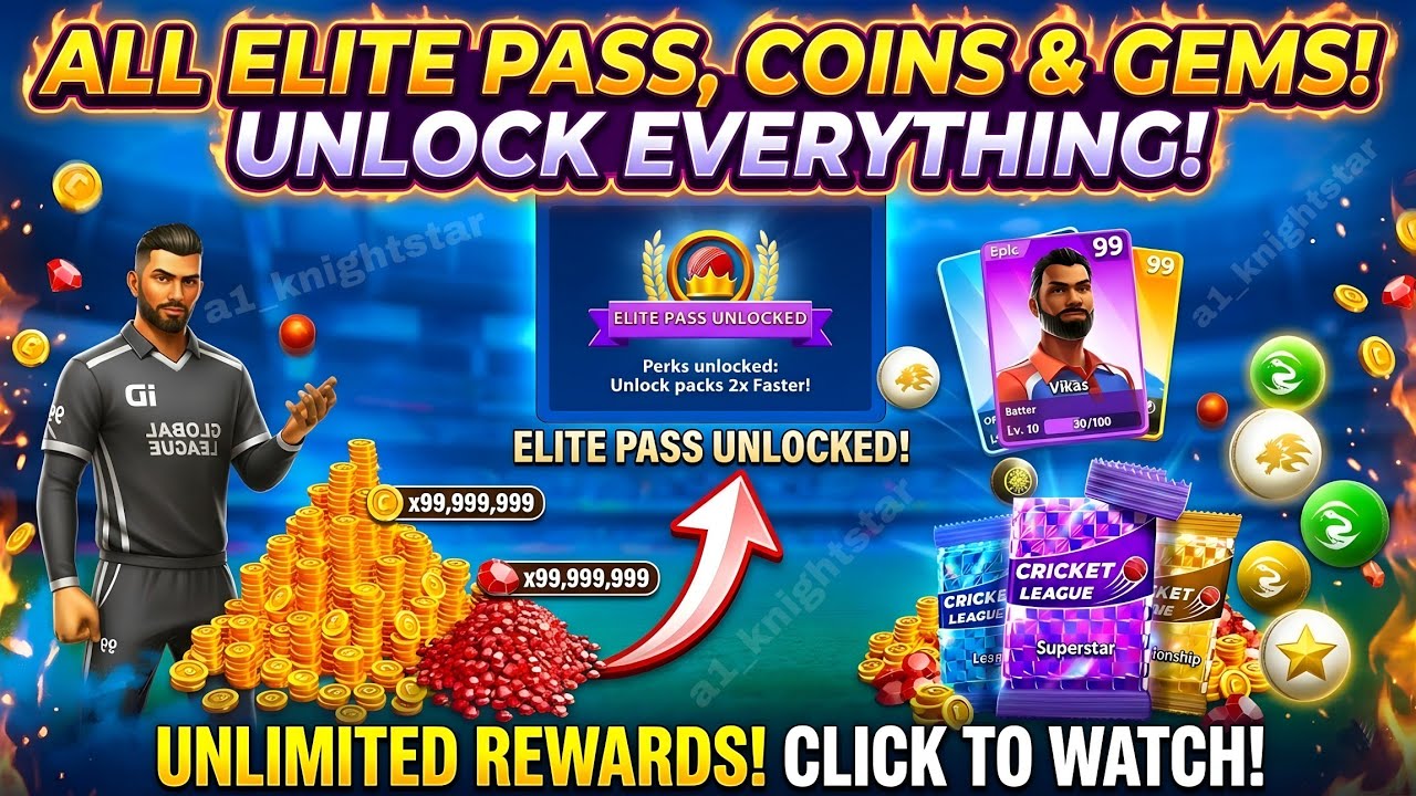 Get 99,999,999+🤑Cricket League ULTRA MOD HACK || Unlimited Money💰 Gems💎 Elite Pass || How To Down...