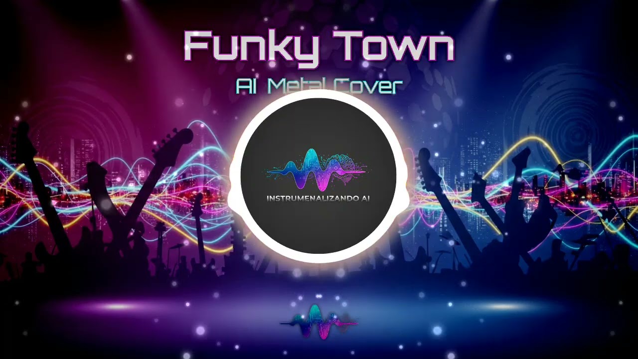 🕺 Funky Town Remix (AI Metal Cover) | Free Copyright Music | Instrumentalizando AI