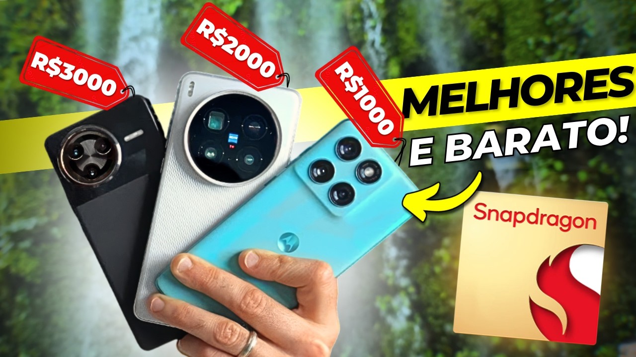 TOP 7 MELHORES Celulares BOM e BARATO em 2025! (RODA TODOS JOGOS)