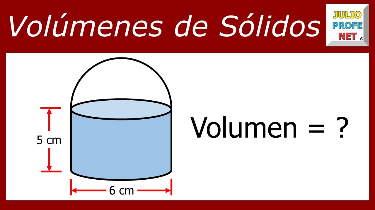 Volumen de un cilindro con una semiesfera