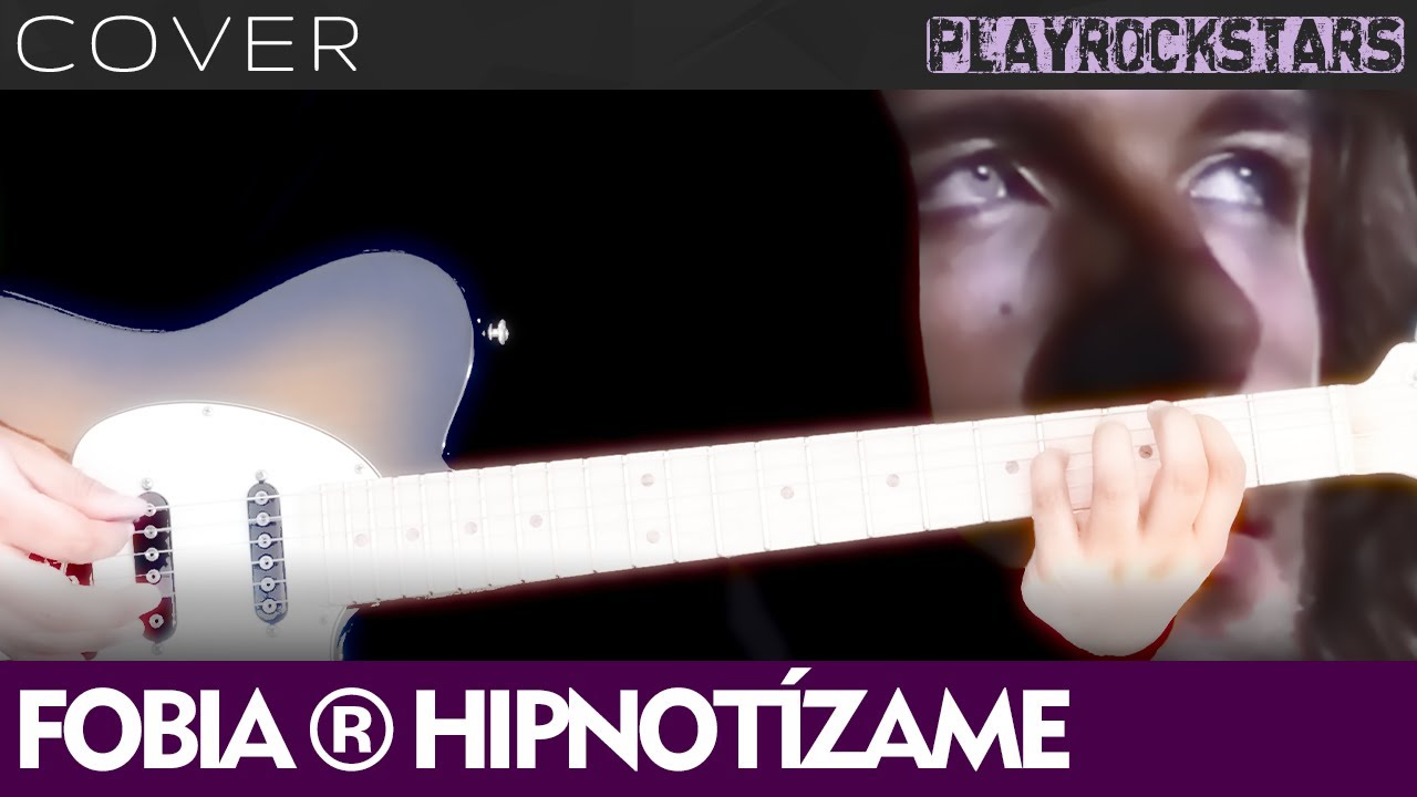 como tocar HIPNOTÍZAME en guitarra FOBIA ⭐️ COVER / ACORDES / RITMO / TABS