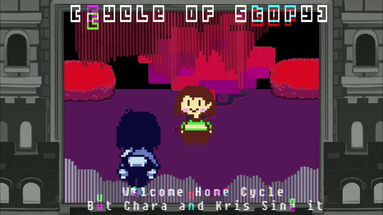 WELCOME HOME CYCLES (UTDT Cover) (Chara and Kris Sing it) #fnf #fnfcover #undertale