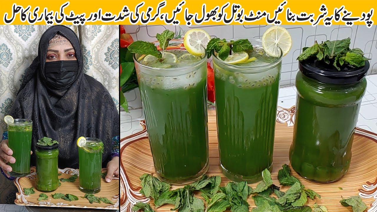 Refreshing Pudina Lemon Drink Recipe | Summer Special Drink | Mint Drink