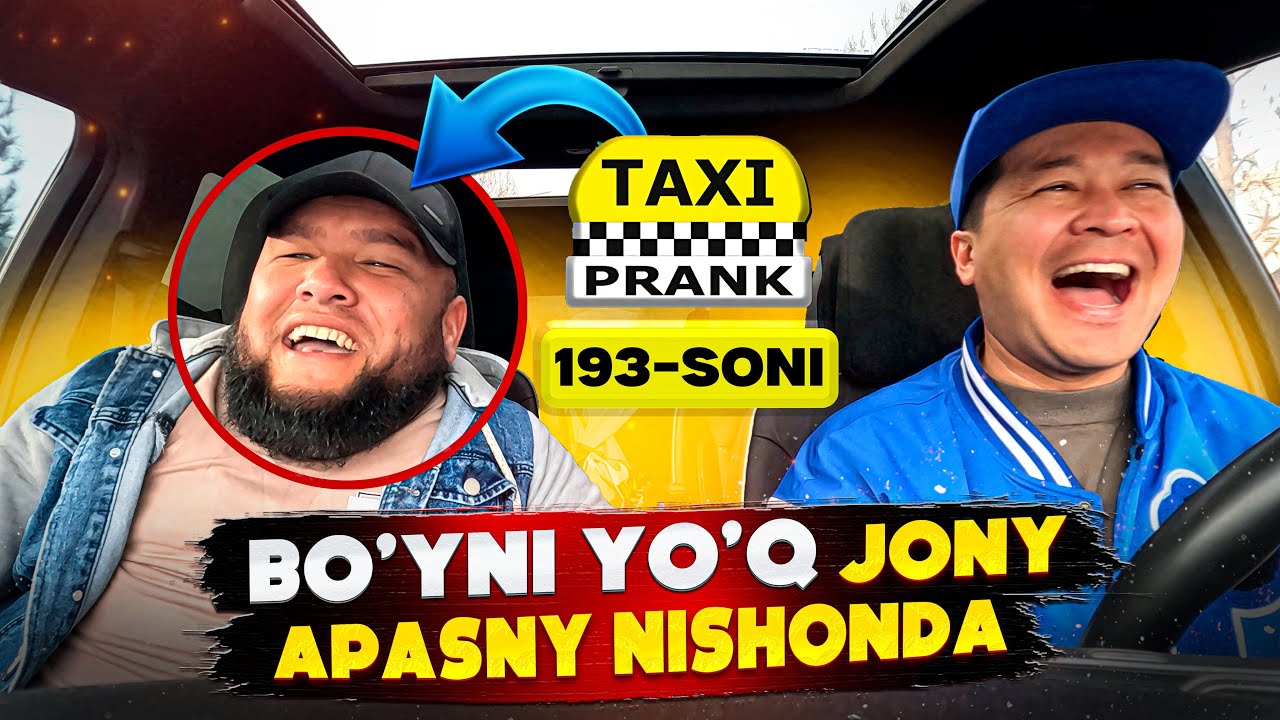 Taksida prank 193-soni🚖 Jony Apasniyga Morsni reklamasi bor dedik🤣