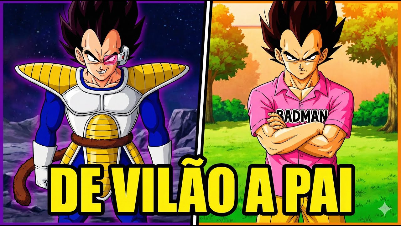 A Transformação Visual de Vegeta em Dragon Ball