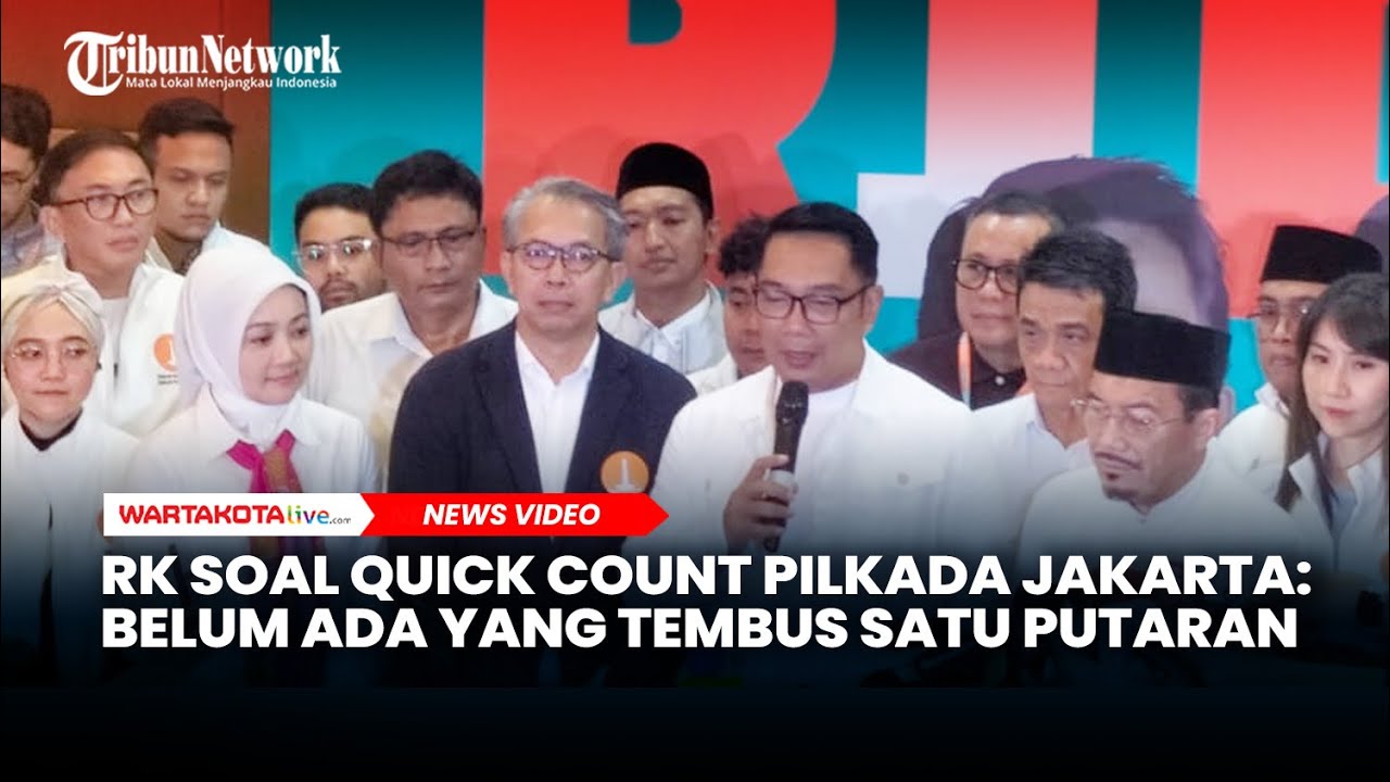 Ridwan Kamil Respons Quick Count Pilkada Jakarta: Belum Ada yang Tembus Satu Putaran