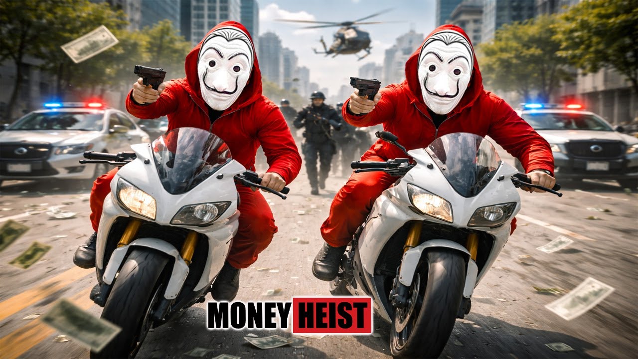 PARKOUR VS MONEY HEIST : Thief Launches Revenge Raid on Police HQ | Epic POV