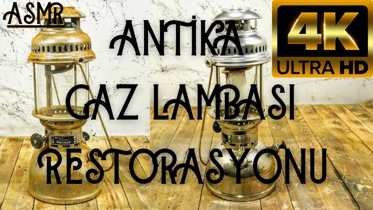 Реставрация старинных газовых ламп ASMR | Реставрация масляной лампы | Реставрация старых фонарей