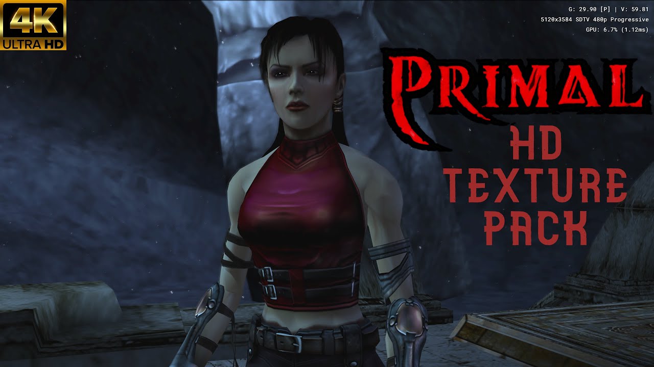 Primal 4K UHD Remaster Texture Pack Gameplay & Black screen Hardware Mode Fix | PCSX2 v1.7.3550 PS2