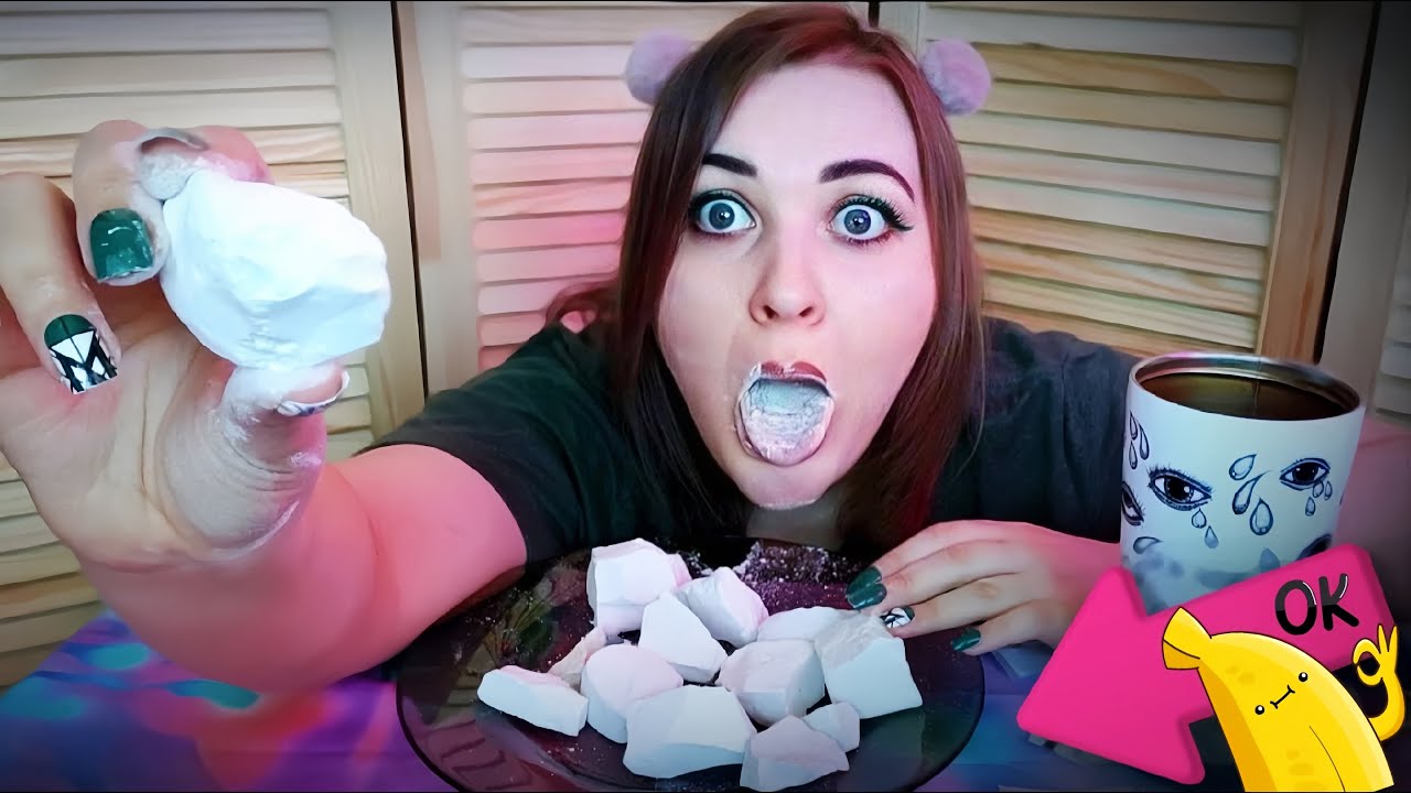 АСМР Итинг ПИЩЕВОГО МЕЛА 🎧 шепот + болталка + приятный хруст + мукбанг 🎧 ASMR Eating chalk (сборник)