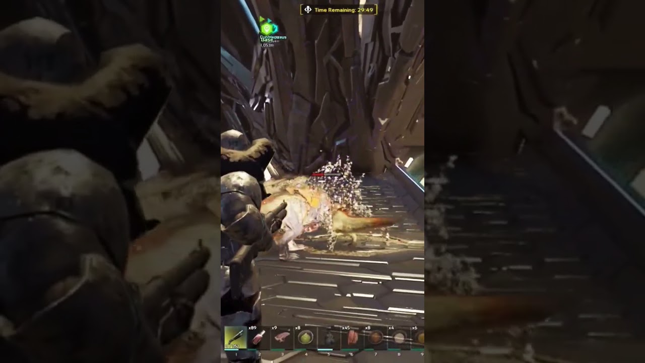 Killing Alpha Overseer Broodmother Transform in ARK ASA Tek Cave 