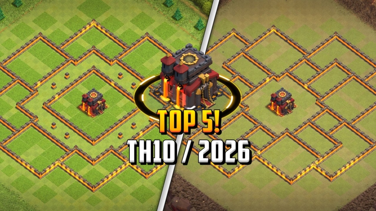 TOP 5! Town Hall 10 (Th10) Trophy Base Layout + Copy Link 2026 | Clash of Clans